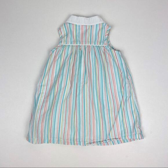 Janie & Jack Striped Sleeveless Dress 6-12 Months - Picture 8 of 9